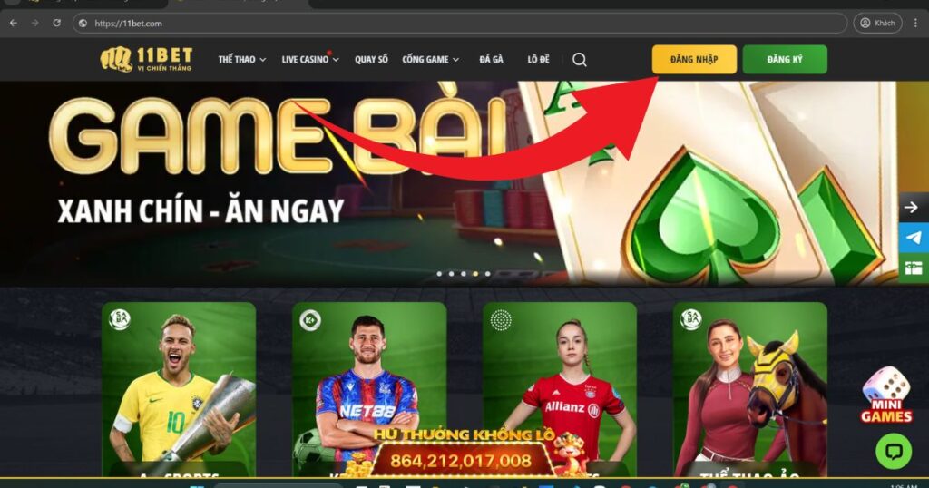 đăng nhập 11bet